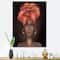 Designart - African American Woman with Turban V - Modern Canvas Wall Art Print